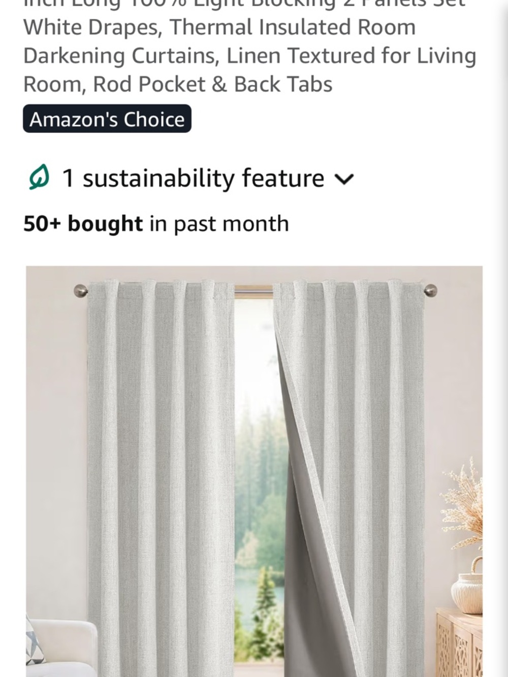 Thermal Room Darkening Drapes in Light Gray - Unbranded